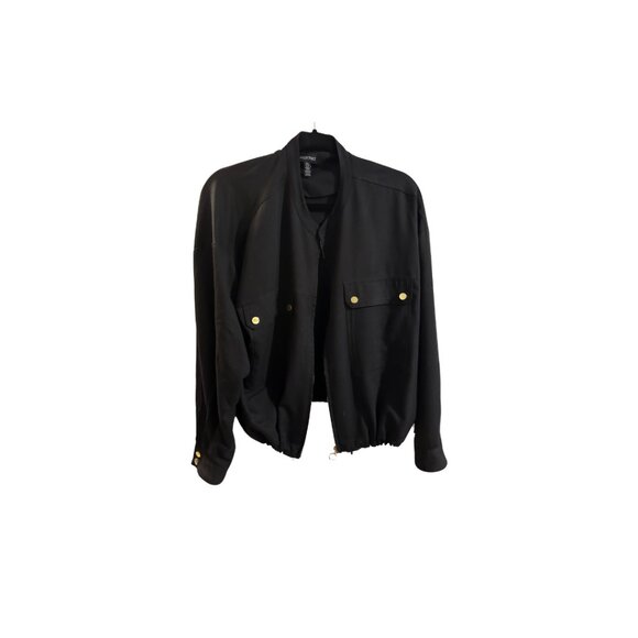 Ellen Tracy Women's XL Black Jacket with Gold Accents - Picture 2 of 7